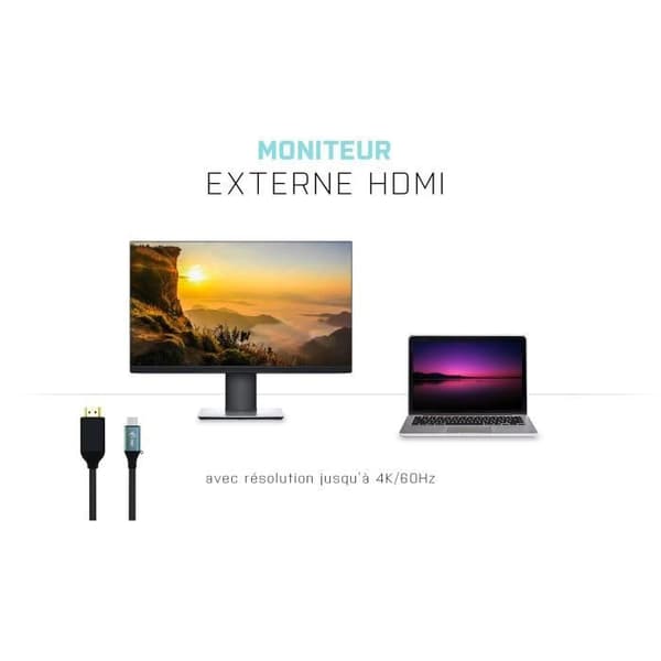 i-tec - USB-C till HDMI-kabel - 150cm