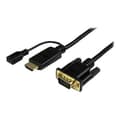 Miniatyrbild 1 av 4: HDMI till VGA-adapterkabel - STARTECH - 3 m - Svart - 1920x1200 - Aktiv konverterare