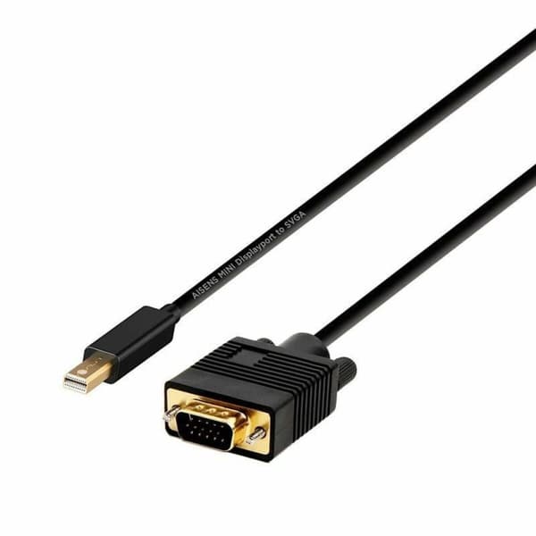 Adapter DisplayPort Mini till VGA Aisens A125-0362 Svart 2 m