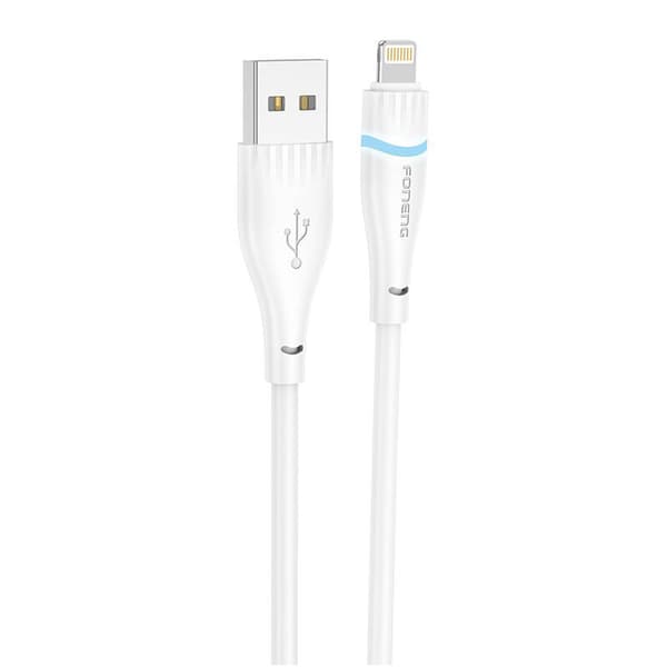 USB-A til Lightning-kabel Foneng X101 2,4A, 1,2m (biły)