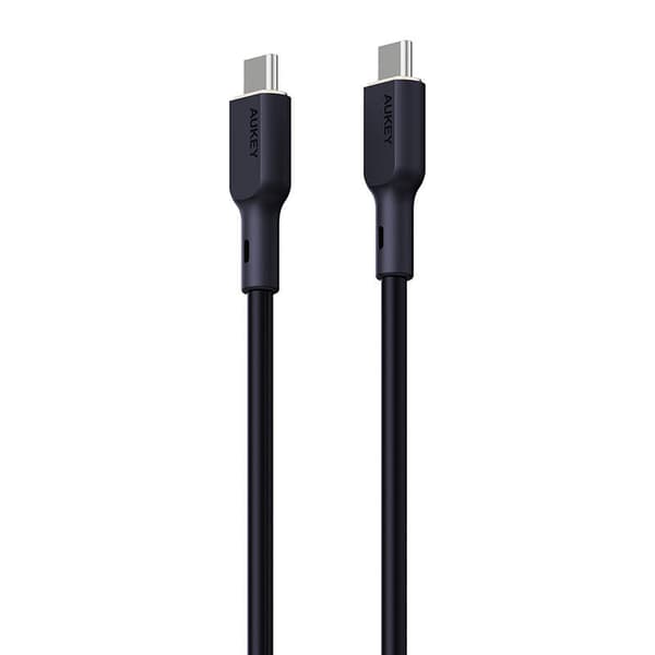 USB-C–USB-C-kaapeli Aukey CB-SCC142, 140 W, 1,8 m (musta)