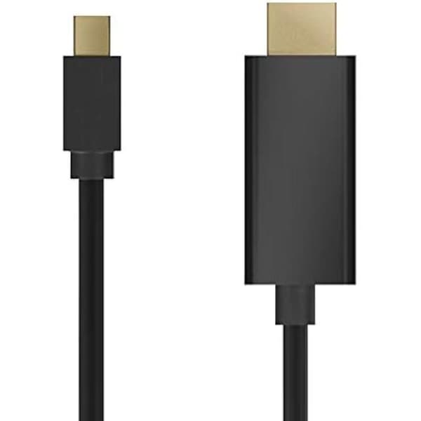 AISENS omvandlarkabel - Mini DisplayPort hane till HDMI hane - 3m - Svart