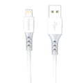 Miniatyrbillede 1 af 3: USB til Lightning-kabel Foneng X66, 20W, 3A, 1m (hvid)