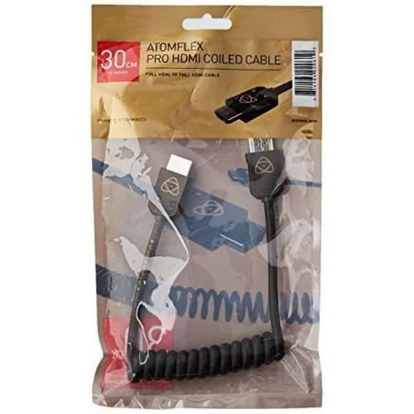 ATOMOS 4K60 C5 HDMI-kabel, 30 cm, gjuten kontakt 60 cm förlängd (svart)