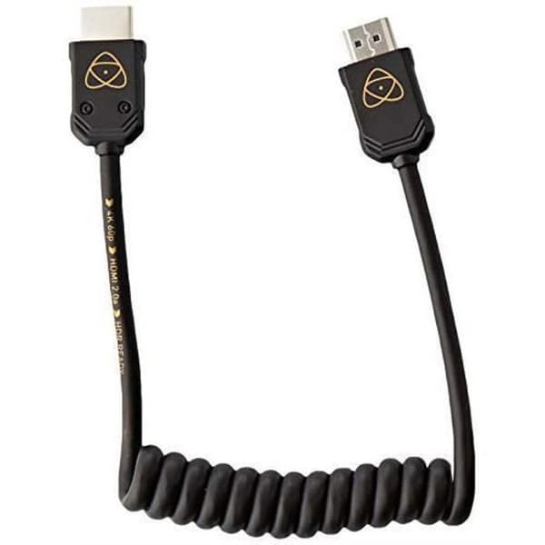 ATOMOS 4K60 C5 HDMI-kabel, 30 cm, gjuten kontakt 60 cm förlängd (svart)