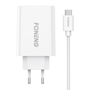 Hurtigoplader Foneng 1x USB EU43+ USB Type C kabel