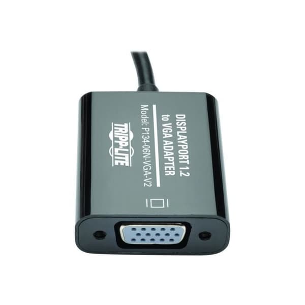 Tripp Lite 6-tum DisplayPort till VGA-adapter Active Converter DP till VGA M-F DPort 1,2 6" DisplayPort (M) Displaykort för HD-15...