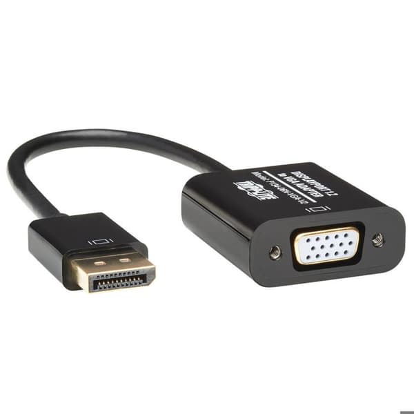 Tripp Lite 6-tum DisplayPort till VGA-adapter Active Converter DP till VGA M-F DPort 1,2 6" DisplayPort (M) Displaykort för HD-15...