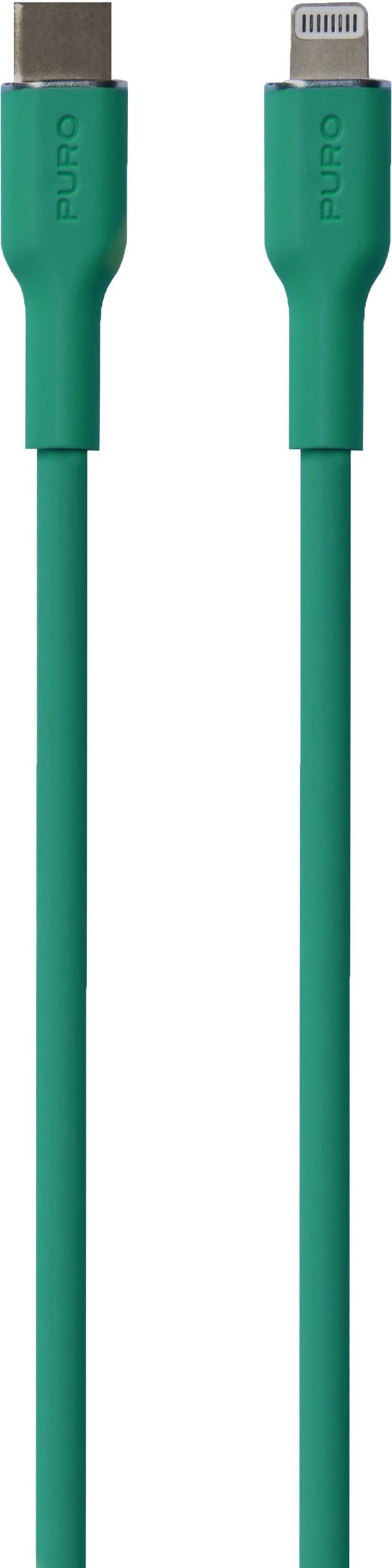 ICON SOFT Cable USB-C to Lightning, 1.5m, green