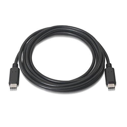 AISENS A107 0056 USB 2.0-kabel (3 A, 1 M, för mobiltelefon och tablet) Färg Svart - A107-0056