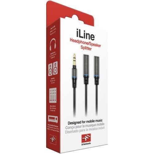 IK Multimedia 03-90026 iLine Y Splitter Professional Audio Högtalare/Hörlurskabel Guld