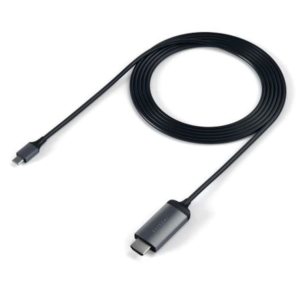 USB-C till HDMI-kabel - Satechi - 4K 60Hz - Thunderbolt 3 - Aluminium - Rymdgrå