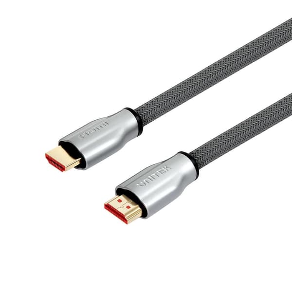 UNITEK Y-C136RGY HDMI-kabel 1 m HDMI Type A (Standard) Sølv, Zink