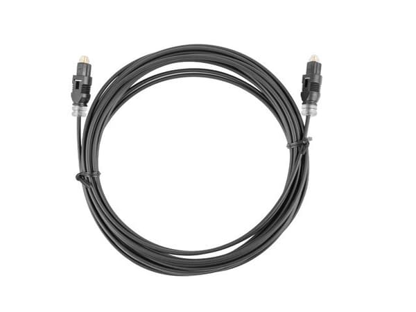 Lanberg CA-TOSL-10CC-0030-BK fiberoptisk kabel 3 m TOSLINK Svart