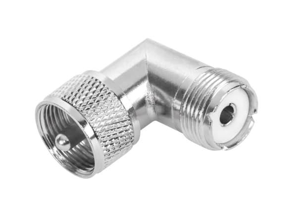 UHF-stik, stikdåse, vinklet