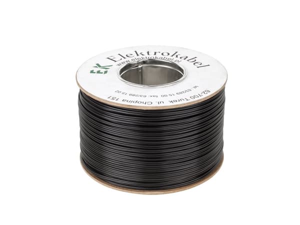 SMYp højttalerkabel 2 x 0,75mm sort 100m