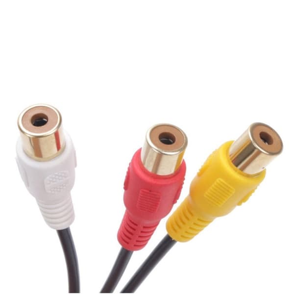 Inputkabel 3 RCA till Audi A6L / A8 / A5 / Q5 / Q7 / A1