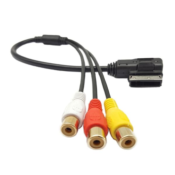 Inputkabel 3 RCA till Audi A6L / A8 / A5 / Q5 / Q7 / A1
