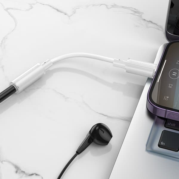 Borofone Audio Adapter Lightning til 3,5 mm