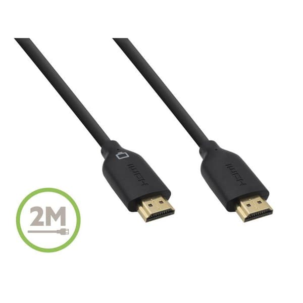 BELKIN HDMI-kabel M / M - High Speed W Ethernet - 2 m - Svartguld
