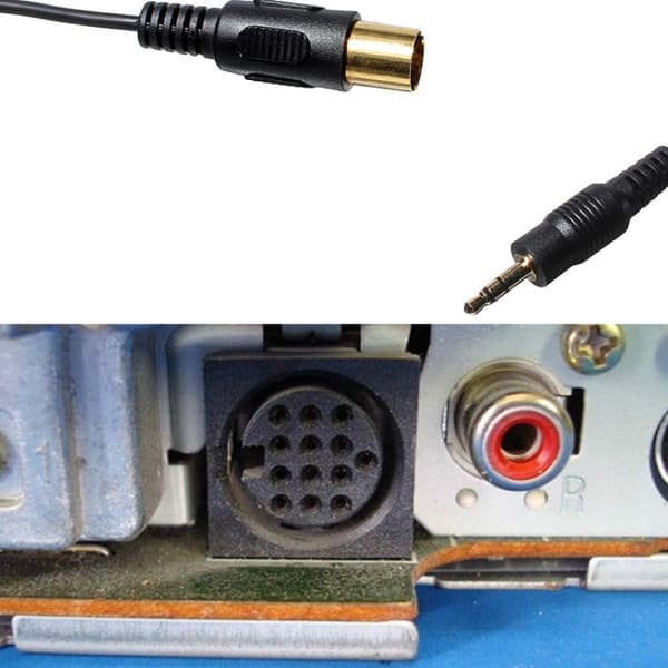 3,5 mm ljudkabel med 13-pin kontakt för Kenwood – 1 meter