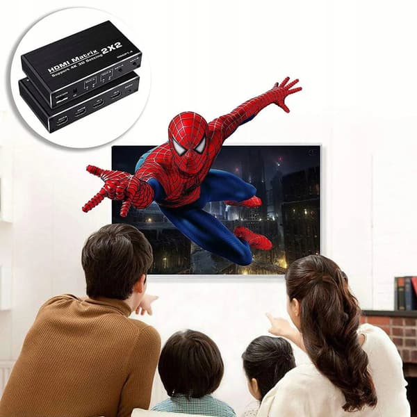 MATRIX HDMI 2.0 2x2 SPLITTER MATRIX UHD 4K HDR