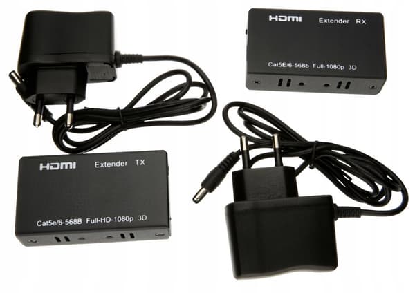 EXTENDER CONVERTER HDMI till LAN OVER TWISTED PAIR RJ45 60M