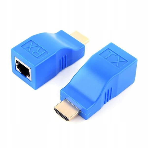 EXTENDER CONVERTER HDMI til LAN OVER TWISTED PAIR RJ45 30M