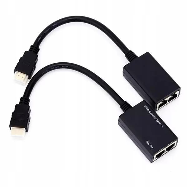 HDMI TILL LAN KONVERTERARKABEL ÖVER RJ45 TWISTED PAIR 30M