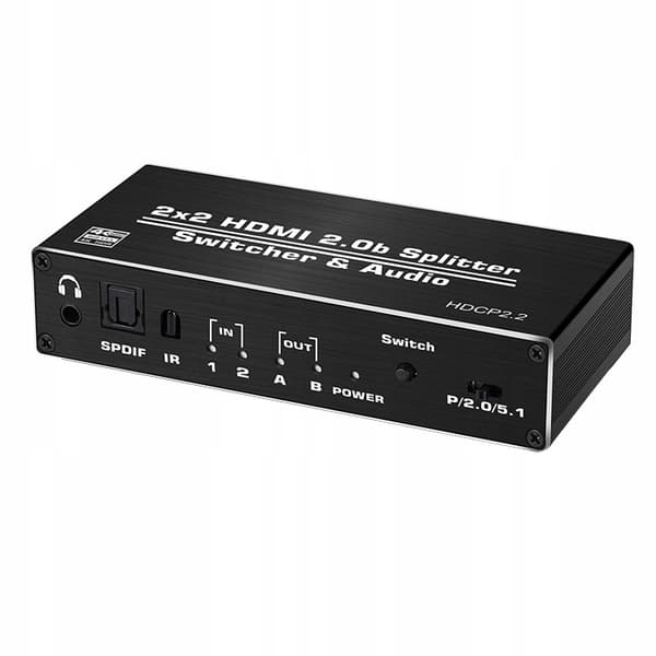 MATRIX HDMI 2.0 2x2 SWITCH SPLITTER DOLBY ATMOS 7.1