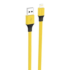 Foneng X96 USB-A till Lightning-kabel 2,4A, 1m (gul)