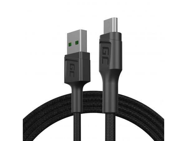 Green Cell KABGC20 USB-kabel USB 2.0 1,2 m USB A Micro-USB B Svart