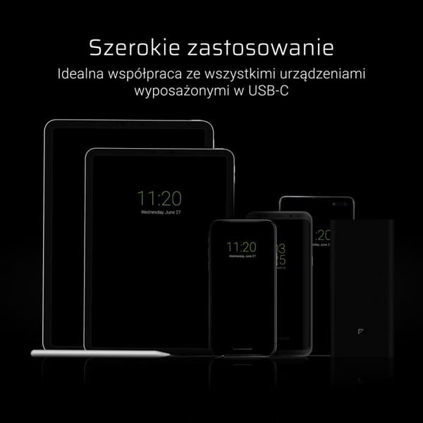 Green Cell KABGC03 USB-kaapeli 0,25 m USB A USB C Musta