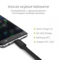 Pikkukuva 2 / 5: Green Cell KABGC03 USB-kaapeli 0,25 m USB A USB C Musta