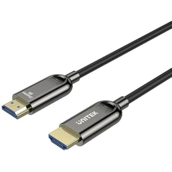 HDMI 2.1-kabel - UNITEK - C11085GY01 - 20m - Optisk - Video- och ljudöverföring