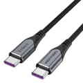 Miniatyrbild 3 av 5: USB-C till USB-C 100W Ventilation TAHHF 5A 1m USB 3.1 Gen2 4k-kabel (grå)