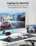 Miniatyrbild 6 av 11: USB-C™-till-DisplayPort™-kabel 4K @ 60 Hz, 2 m, svart