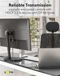 Miniatyrbild 8 av 11: USB-C™-till-DisplayPort™-kabel 4K @ 60 Hz, 2 m, svart