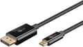 Miniatyrbild 11 av 11: USB-C™-till-DisplayPort™-kabel 4K @ 60 Hz, 2 m, svart