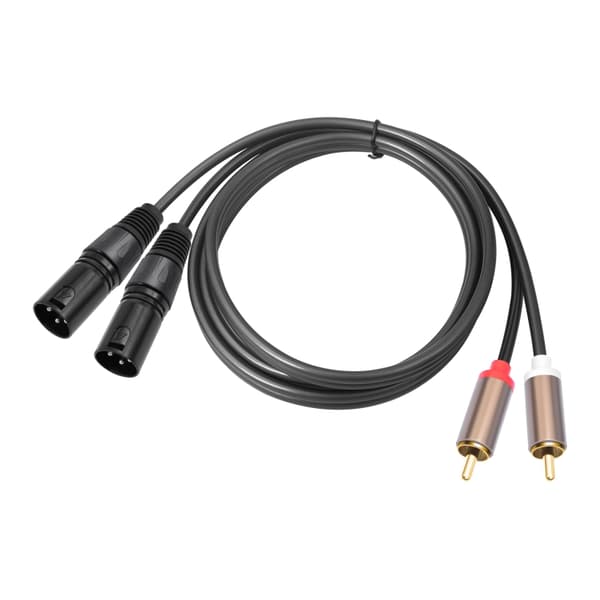 Ljudkabel 2 RCA hane till 2 XLR hane 1,5m