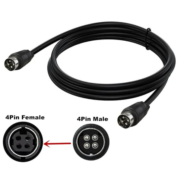 Äänikaapeli MD DIN 4 Pin uros, jossa on puhdas kupariydin - 50 cm