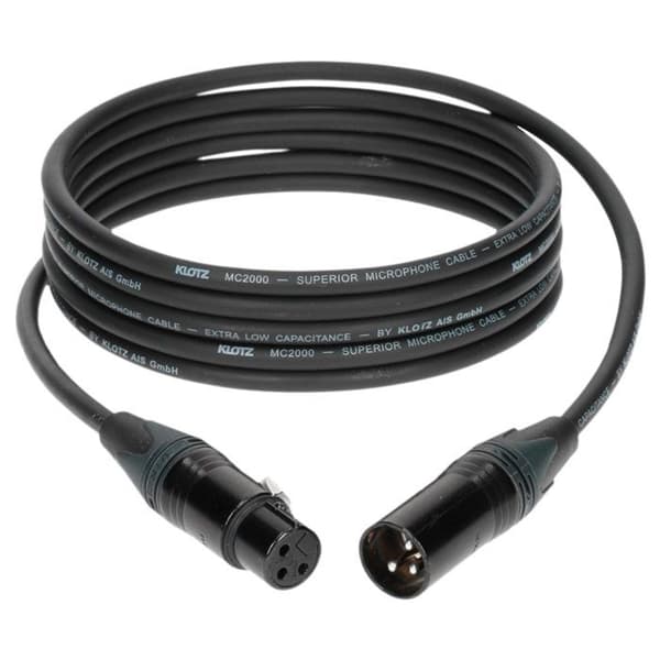 Klotz M2FM1 Mikrofonkabel 10m Svart