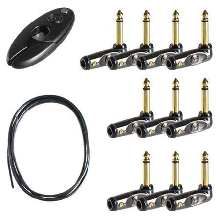 Patchkablar - PLANET WAVES - GPKIT-10 - 3 m - 10 vinklade jackpluggar - Gitarr &amp; bastillbehör