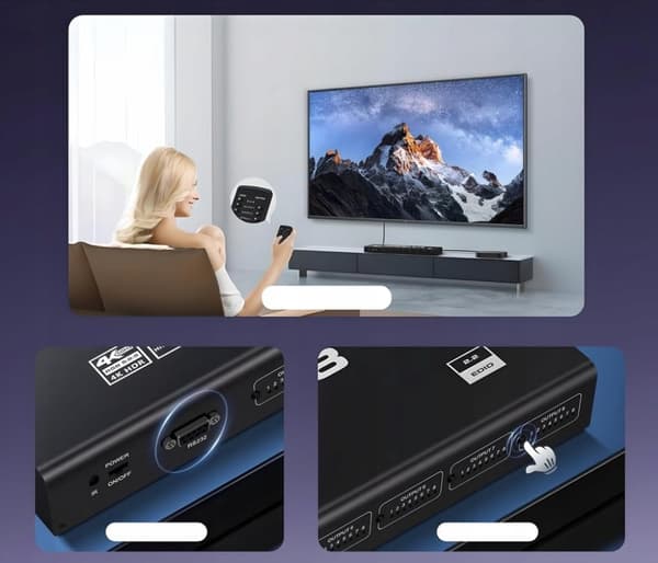 MATRIX HDMI 2.0 8x8 SWITCH HDCP 2.2 RS232 8 IN - 8 OUT