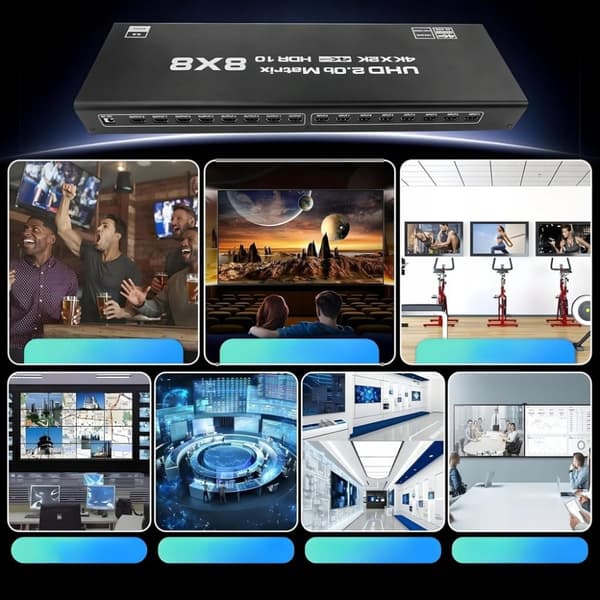 MATRIX HDMI 2.0 8x8 SWITCH HDCP 2.2 RS232 8 IN - 8 OUT