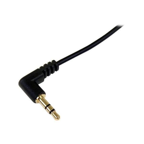 STARTECH Smal 3,5 mm minijack till rät vinkel vinklad 3,5 mm minijack ljudkabel 1,8 m - M/M