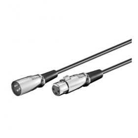 Ljudkabel Xlr hane-hona 3 stift, 2,0m