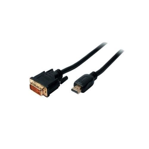 HDMI-KABEL TYP A -> DVI(24+1) ST/ST 2,00M SCHWARZ --- - HDMI-Kabel Typ A -> DVI(24+1) St/St 2,00m schwarz