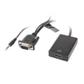 Miniatyrbild 2 av 2: Adapter D-Sub (VGA) Minijack M - HDMI F 0,20 m svart