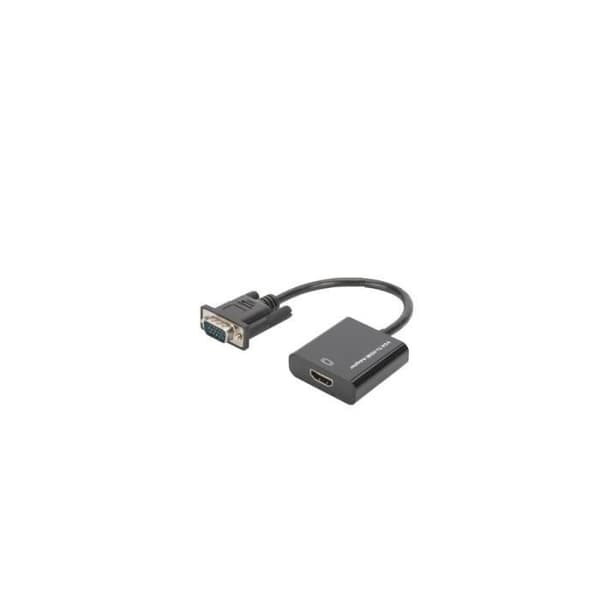Digitus DA-70473, VGA (D-Sub), HDMI, svart, 45 mm, 45 mm, 15 mm